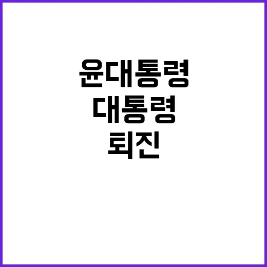 퇴진 갈매기 윤 대통령 답변 없다!