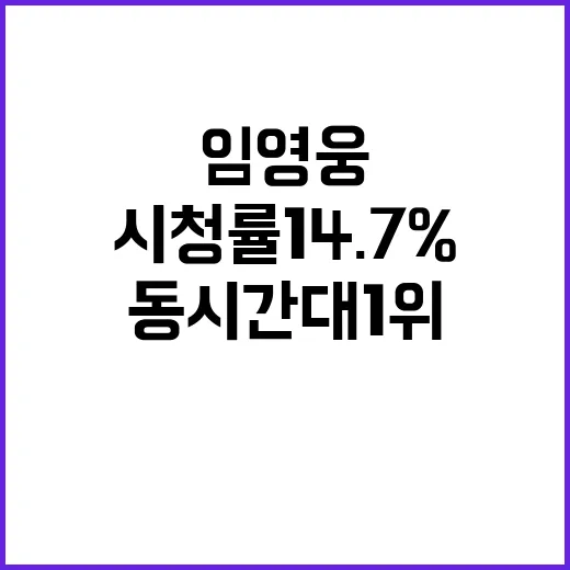 임영웅 시청률 14…