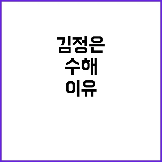 김정은 수해 지역 …