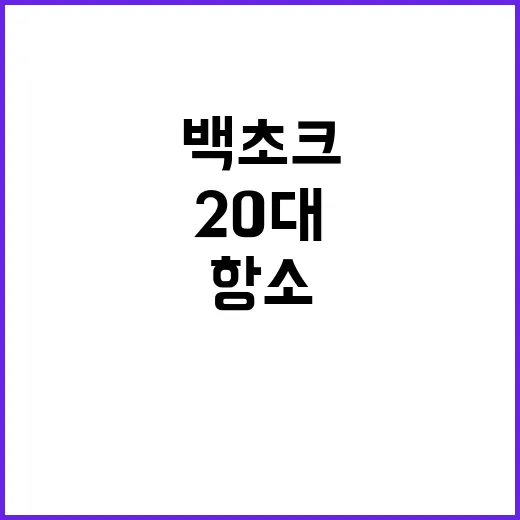 백초크 범죄 20대 교도소에서 항소한다!