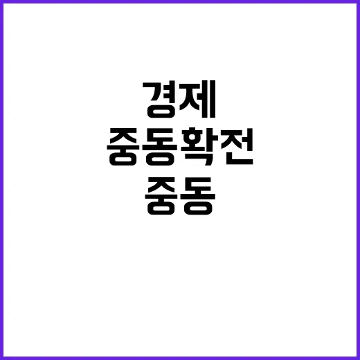 중동 확전 경제 안보 리스크 총체적 대비 필요!