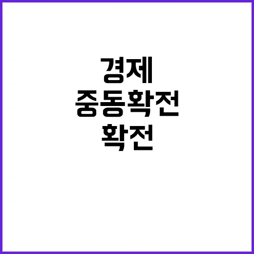 중동 확전 경제 안…