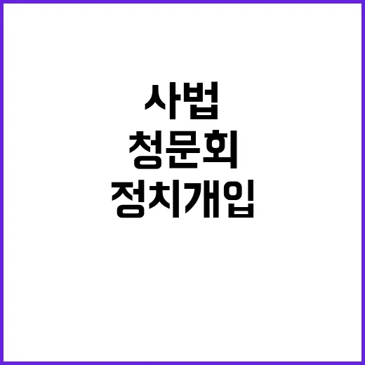 사법 공직자 정치 …