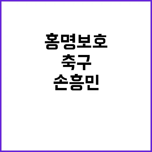 손흥민 홍명보호 제…