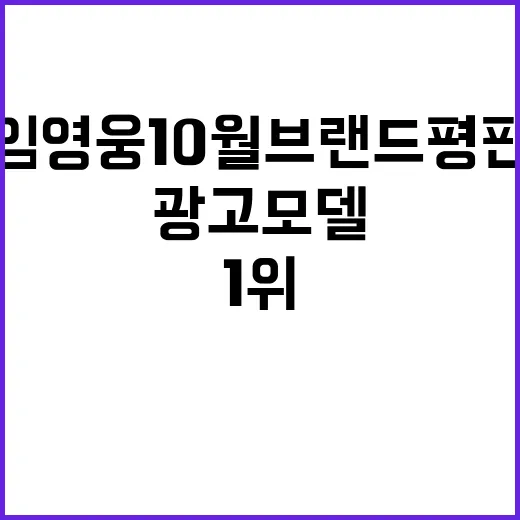 광고모델 임영웅 1…