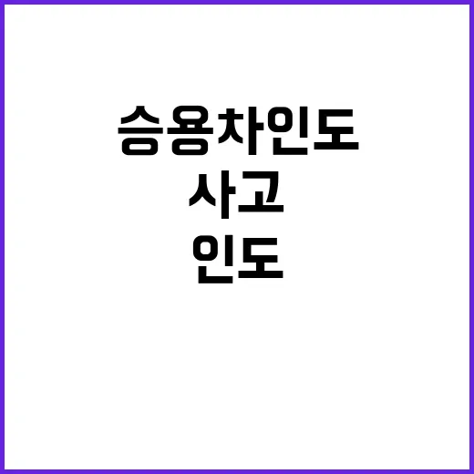 ‘쾅’ 승용차 인도…