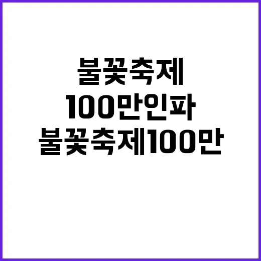 불꽃 축제 100만…