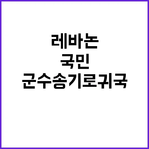 작전 성공…레바논 …