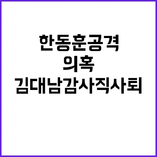 ‘한동훈 공격’ 의…