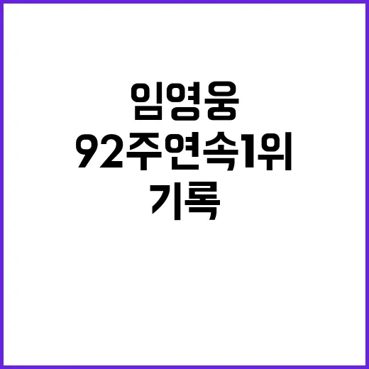 임영웅 92주 연속…