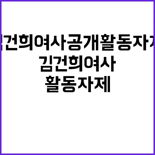 김건희 여사 공개활…