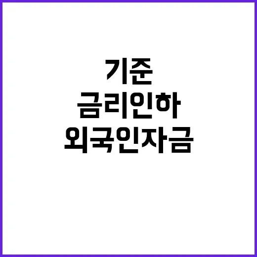 기준금리 인하 외국…