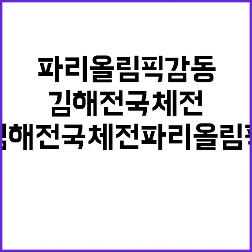 김해 전국체전 파리…