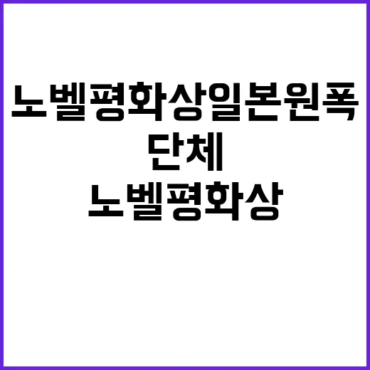 노벨 평화상 일본 …