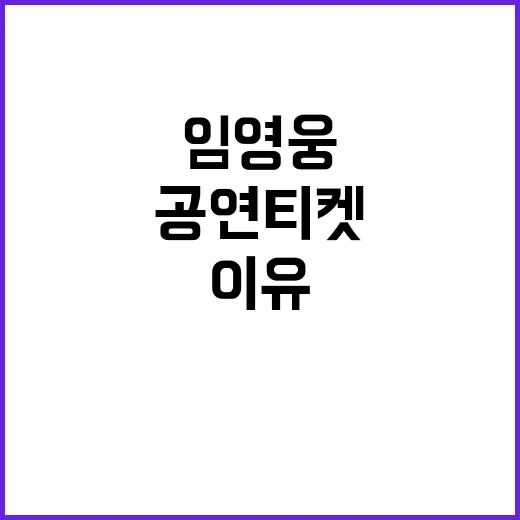 ‘임영웅’ 공연 티…