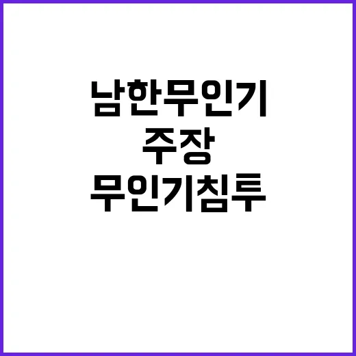 남한 무인기 침투?…