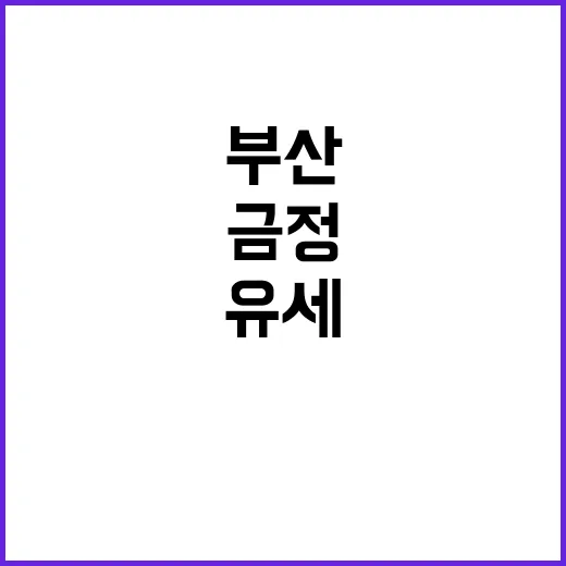 부산 금정 유세의 …