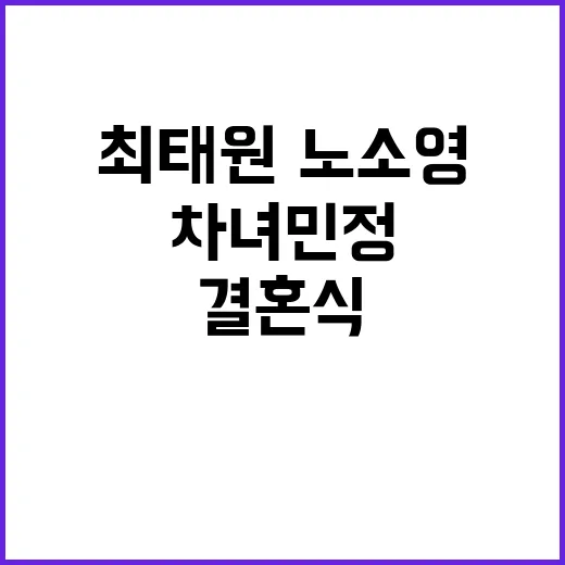 결혼식 최태원·노소…