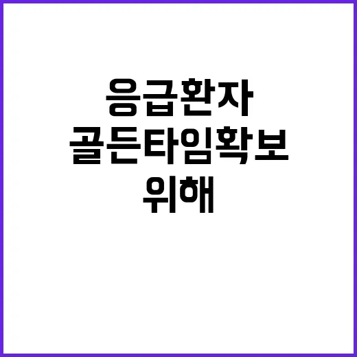 응급환자 ‘골든타임…