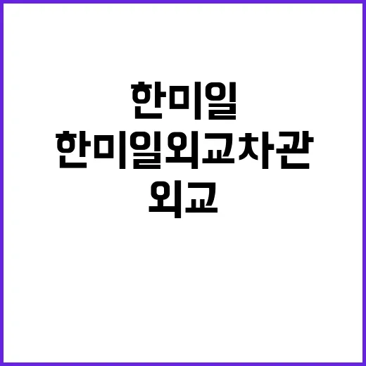 회담 한미일 외교차…