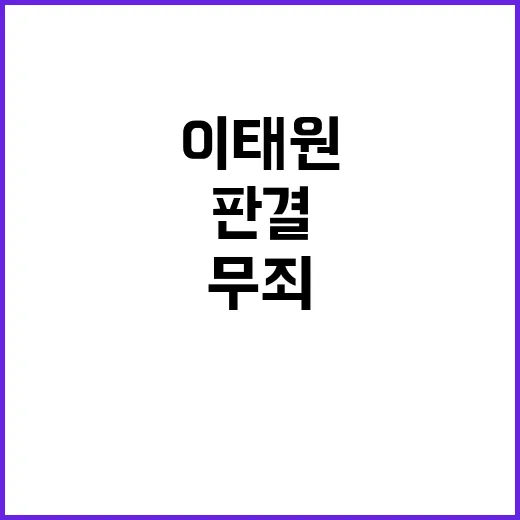 이태원 부실 유족의 절규와 무죄 판결의 충격!