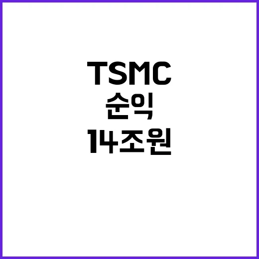 AI 붐 TSMC 14조원 순익으로 전년 대비 급증!