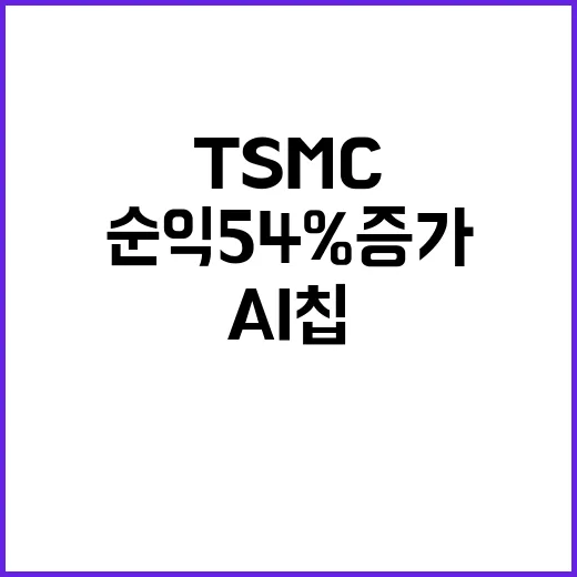 TSMC 순익 54…