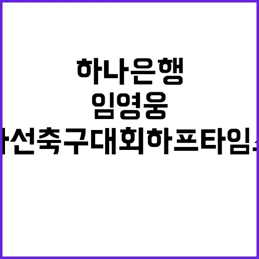 임영웅 하나은행 자…