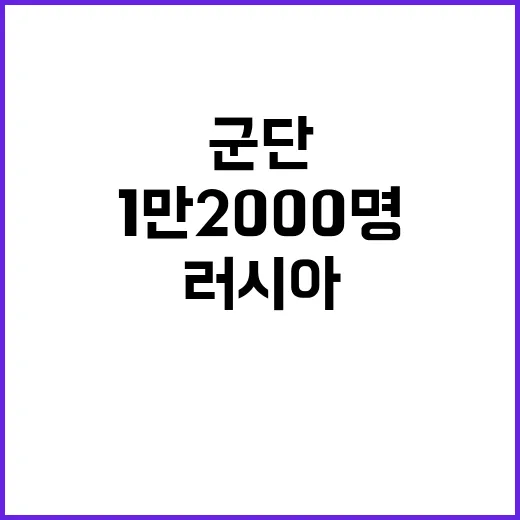 “폭풍군단 1만2000명 러시아로 파병된다!”