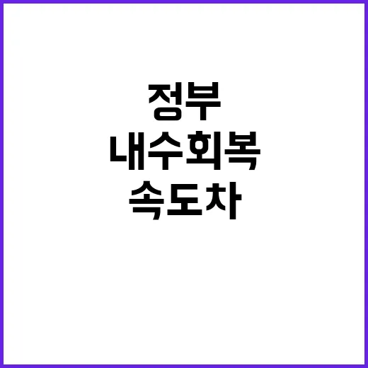 내수 회복 정부 진…