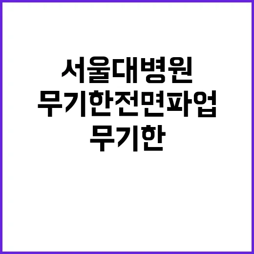 서울대병원 무기한 …