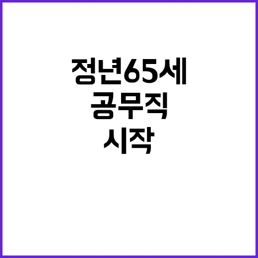 정년 65세 도입 …