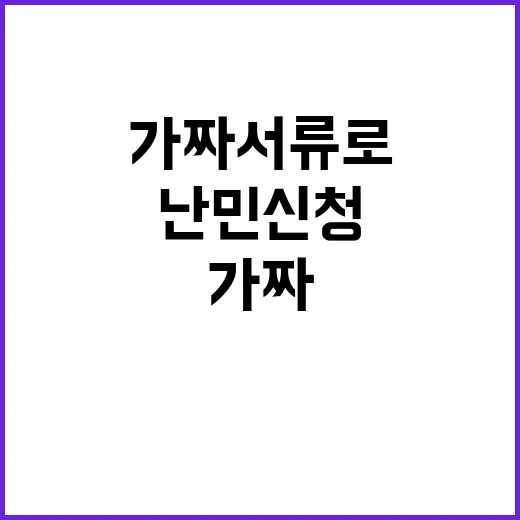 비자 가짜 서류로 …