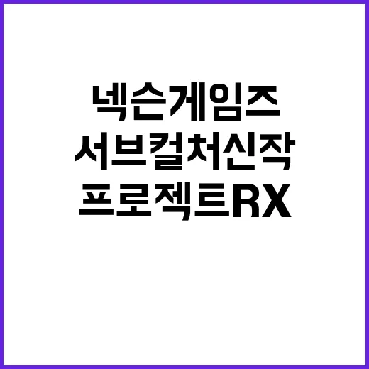 프로젝트 RX 넥슨…