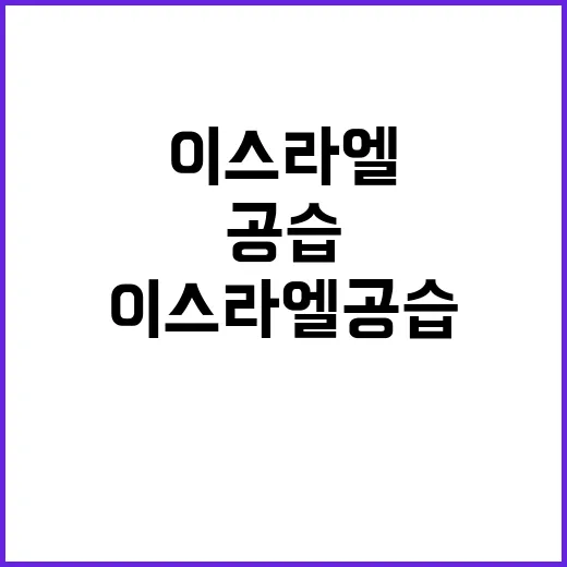 이스라엘 공습 군인…