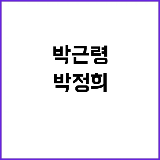 박정희 추도식서 박…