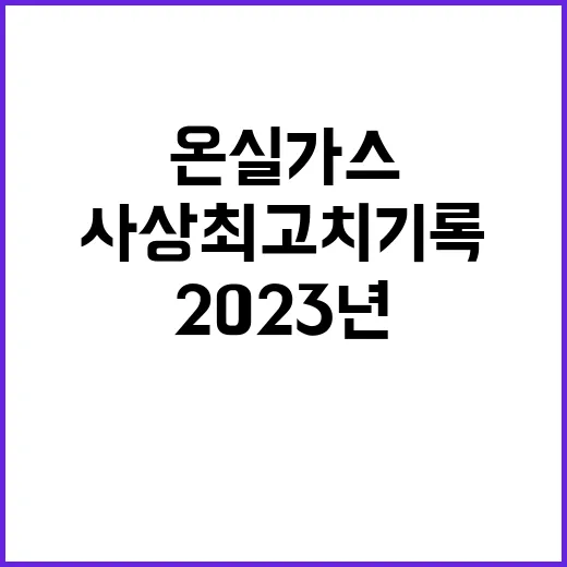 온실가스 2023년…