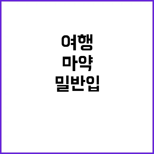 ‘마약 밀반입’ 해…