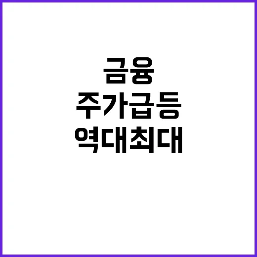 역대 최대 실적 하나금융 주가 급등 예고!