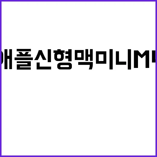 애플 신형 맥미니 …