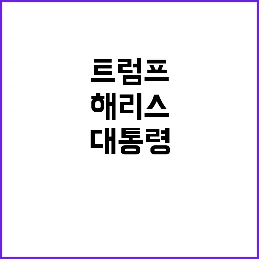 해리스 “트럼프 대…