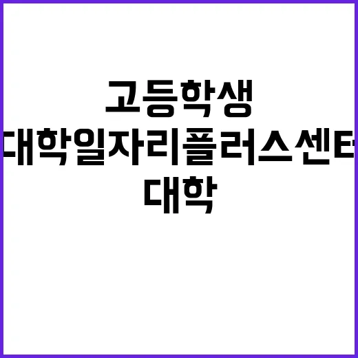 ‘대학일자리플러스센…