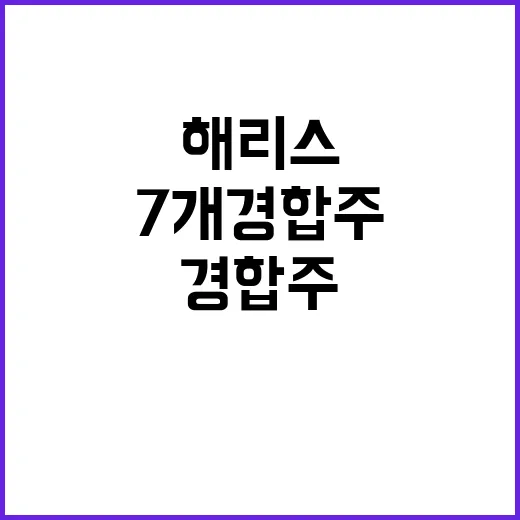 해리스 7개 경합주…