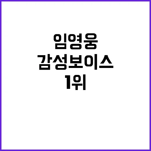 임영웅 감성 보이스…