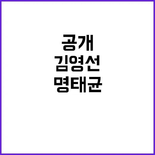 명태균 파워 김영선…