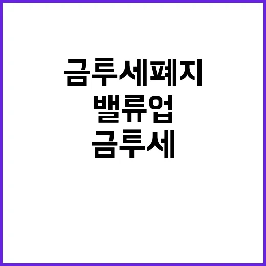 금투세 폐지 증시 …