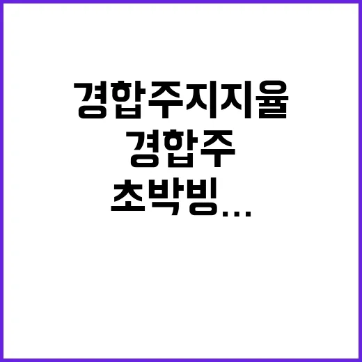 경합주 지지율 초박…