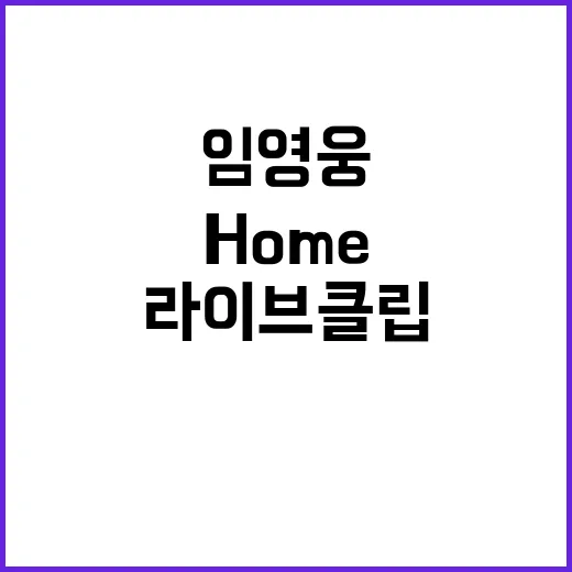 임영웅 Home 라…