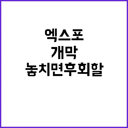 춘천시 엑스포 개막…