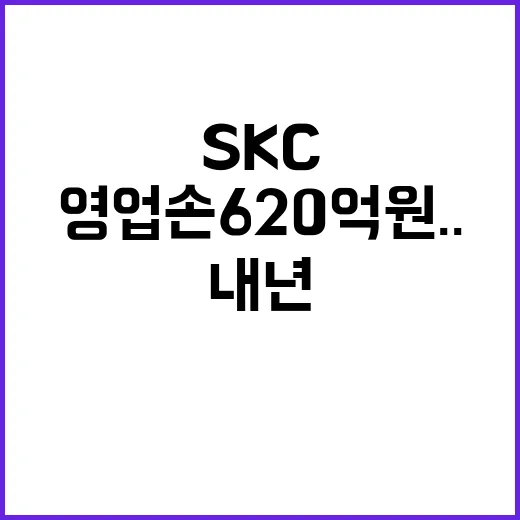 SKC 영업손 620억 원.. 내년 실적 기대감 상승!